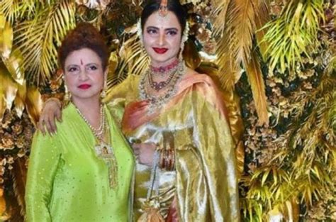 · Veteran actor Rekha recently attended Rikunath's daughter's wedding . . Radha rekha sister